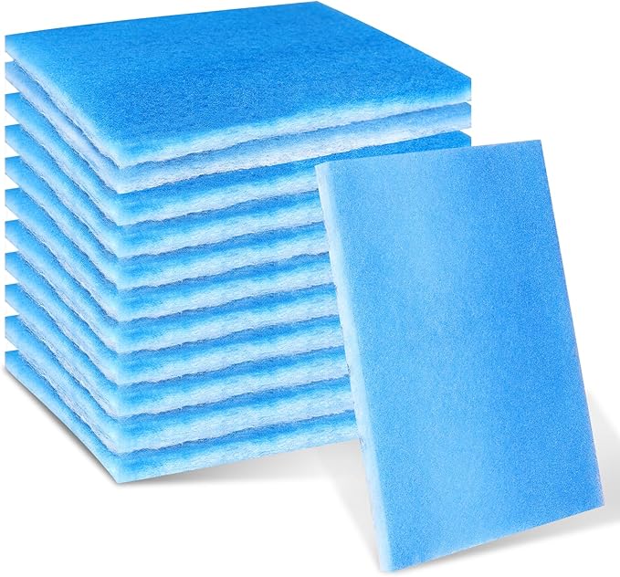12 Pack Dryer Filter Replacement, Pre-Cut Portable Dryer Filters Compatible with FUNMAS Indoor Dryer Vent System MERV 7 Double Layer Filtration