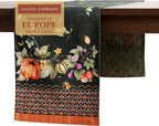 Maison d' Hermine Table runner 100% Cotton Double Layer Table Runners 72 inches long for Thanksgiving Christmas Decorations Home Kitchen Dining Party Wedding (Pumpkin Garden - Dark Green, 14.5" x 72")