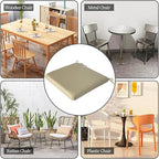 Outdoor Seat Cushions, Water-Resistant Stain-Resistant Weather Resistant Outdoor Chair Cushions Square Corner Patio Chair Cushions Set of 2, 18.5"x18.5"x2.7",Beige
