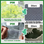 10 X 50FT Garden Mesh Netting Ultra Fine Mesh Netting Pest Barrier, Insect Bug Bird Netting for Vegetables Fruit Flower Garden Protection, Thickened 60 Mesh Row Covers Fabric Screen from Birds Bugs
