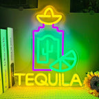 Tequila Neon Sign LED Neon lights for Wall Decor Tequila Signs for Home Bar Beer Bar Restaurant Man Cave Club Tequila Gift
