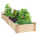 Yaheetech Raised Garden Bed Wooden Planter Box for Vegetables/Flowers, Wood