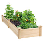 Yaheetech Raised Garden Bed Wooden Planter Box for Vegetables/Flowers, Wood