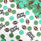 250PC Football Happy Birthday Confetti,Football Birthday Party Decorations,Football Confetti for Baby Boy First Birthday/Men Birthday