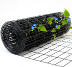 Black Metal Garden Fence, 60inch(H) x 100ft(L), 2 inch x 3 inch,14GA 2/3/4/5/6 Ft Tall Chicken Wire PVC Coated Welded Wire Mesh Roll for Dogs Border Yard Vegetable Plant Protection Poultry Netting