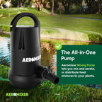 Aeromixer Regular 3/4 HP Submersible Mixing + Aerating Pump - Submersible Water Pump for Nutrient Mixing and Aerating, Electric Garden Water Pumps, Heavy Duty Outdoor Pumps for Farming and Gardening