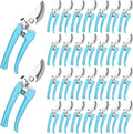 Chumia 30 Garden Flower Shears Pruning Scissors Heavy Duty Plant Scissors Trimming Garden Clippers Hand Tree Pruner for Yard Gardening Plants Hedge Flower Tree Cutting Secateurs (Blue)