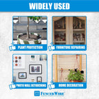 Fencer Wire 20 Gauge Chicken Wire Fence, Galvanized Poultry Hexagonal Netting Crafting, Chicken Coops & Rabbit Rodent Cage, 1-Inch Hex Grid (6 ft. x 150 ft.)