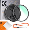 K&F CONCEPT 43mm MC UV Lens Protection Filter with Lens Cap Cleaning Cloth Optical Glass Ultra Slim 18 Multi-Layer Coatings Camera Lens UV Filter (K-Series)