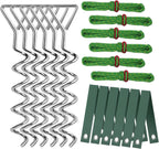Spiral Tree Stake Kit, Tree Stakes and Supports for Leaning Trees, Protect Trees from Bad Weather