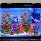 Aquarium Decorations Plants, 10pcs Aquarium Decor Colorful Plants, Fish Tank Accessories, Fish Tank Plant Plastic Decoration for Aquariums