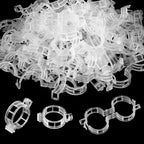 200 Pcs Plastic Trellis Plant Support Clips for Support, Grape and Tomato Vine, Vegetables Plants, Garden Clips to Grow Upright Makes Plants Healthier