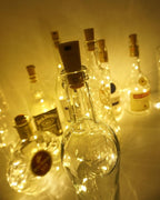 Wine Bottle Lights with Cork, LoveNite 10 Pack Battery Operated Bright LED Fairy Mini String Lights for Liquor Bottles DIY, Birthday Party, Christmas, Wedding - Indoor Decorative Lighting (Warm White)