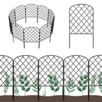 OUSHENG 10 Pack Decorative Garden Fence, Total 10ft(L) x 24in(H)