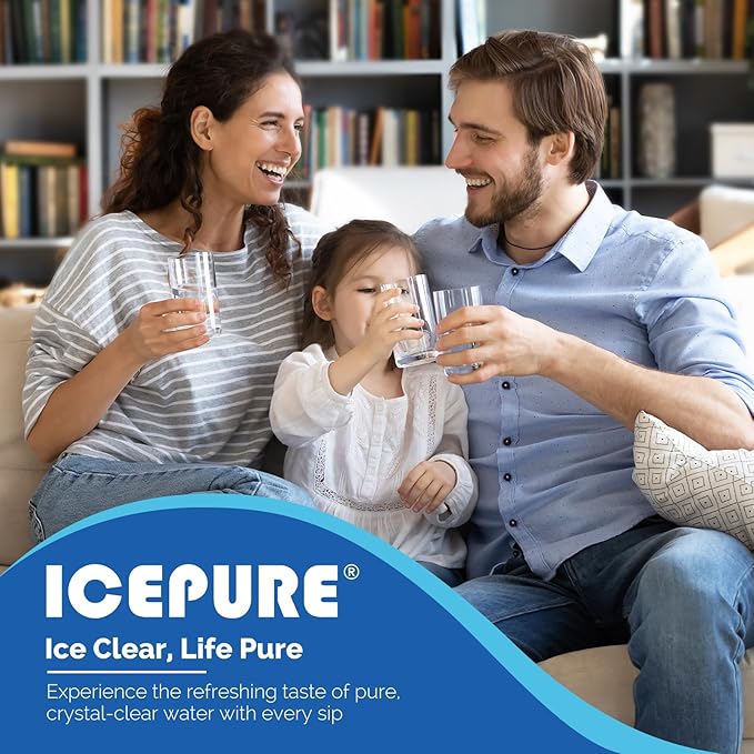 ICEPURE UKF8001Refrigerator Water Filter Replacement for Maytag UKF8001, UKF8001AXX, UKF8001P, Whirlpool 4396395, 469006, EDR4RXD1, EveryDrop Filter 4, Puriclean II, RWF0900A 6PACK
