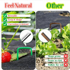Feel Natural 10Pcs"9.25x9.45"Chicken Wire Cloches Plant Cover,Plant Cage,Plant Protectors from Animals,Plant Covers from Animals,with 30Pcs Landscape Staples&20Pcs Garden Plant Label.