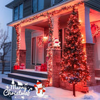 JMEXSUSS 400 LED Red Halloween String Lights Outdoor, 132ft Red String Lights Indoor Plug in with Remote, 8 Modes Christmas Light for Tree Room Fireplace Christmas Halloween Party Decor