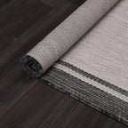 CAMILSON Indoor Outdoor Rug, 5x7 Bordered Gray Modern Area Rugs for Indoor and Outdoor Patios, Kitchen and Hallway Mats, Washable Porch Deck Outside Carpet (Bordered Grey, 5 x 7)