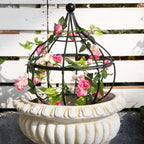 Sturdy Metal Garden Obelisk Trellis for Climbing Plants - 12" x 8.1" Versatile Support for Roses, Topiaries & Houseplants - Easy to Assemble, Durable & Decorative for Indoor/Outdoor Displays