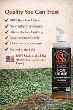 Fox Urine Southern Snares Pure 16 oz Red Fox Urine Predator Urine Animal Repellent Fox Pee Trapping Lure