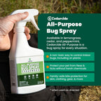 Cedarcide All-Purpose Bug Spray | Kill and Control Mosquitos, Fleas, Ticks, Ants | Made with Natural Essential Oils | Use on People, Pets & Kids (Cedarwood, Pint (16 Oz.))