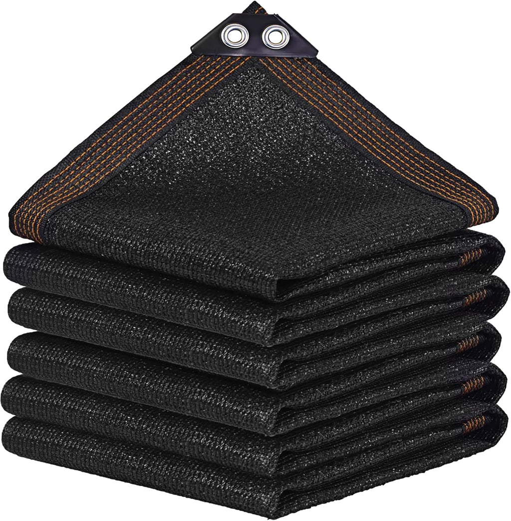 winemana Black Shade Cloth 70%, 8x20 FT Mesh Tarp - Garden Shade for Greenhouse, Patio, Vegetables, Plants Cover and Chicken Coops, Sun Shade Net for Outdoor Protection with Reinforced Grommets