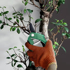 Nevlers 8" Green Anvil Pruning Shears Heavy Duty | Hand Pruners for Gardening w/Steel Blades, Safety Lock & Ergonomic Grip | 8mm Cut Plant Shears & Garden Clippers Handheld for Dead Stems & Branches