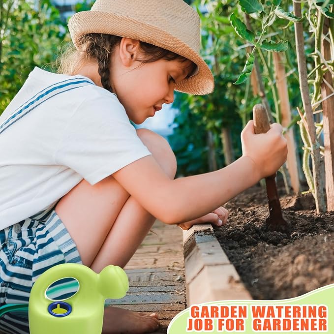 Lunmon 24 Pcs Kids Watering Can Plastic Mini Watering Can Bulk for Child Toddler Flower Garden Sand Beach Toy Garden Tools for Boys Girls End of Year Gifts
