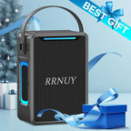 Portable Bluetooth Speaker 60W IPX6 Waterproof Wireless Speakers with Deep Bass, TWS Pairing, DSP Stereo Sound, Led Light, Big Powerful Loud Outdoor Boombox for Home Party Camping Beach