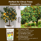 Professional Citrus Fertilizer + Vital Micronutrients; Perfect Balanced NPK for All Citrus; for Indoor and Outdoor Plants; Orange, Lime, Avocado and Lemon Tree Fertilizer (1 Quart)