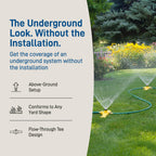 Orbit Port-A-Rain Above-Ground Sprinkler System, Green - 58092