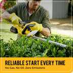 YDlawn 20V Cordless Hedge Trimmer, 22-Inch Blade, 2 x 4.0Ah Batteries