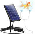 NFESOLAR 4W Solar Aerator for Pond with Built-in 2200mAh Battery Backup, 3 Working Modes, 2 Air Stones, Solar Air Pump for fish Pond Stock Tank Hydroponics