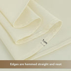 sancua Square Tablecloths 85x85 Inch - Beige Fabric Table Cloth for Square or Round Tables, Washable Polyester Table Cover for Outdoor Party, Birthday, Buffet, Resturant