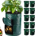 SunVara Potato Grow Bags 10 Gallon 10 Pack for Growing Potatoes Plant Grow Bags Potato Garden Bags to Grow Vegetables Potato Planter