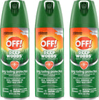 RaidOFF Off Deep Woods Insect Repellent 6oz (Pack of 3)