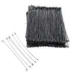 Sandbaggy Double Loop Rebar Wire Bar Ties | 16 Gauge | Made of Industrial Grade Wire | Great for Securing Rebar, Sandbags & More | Extra Long Length (18 Inch Length, Pack of 100)