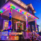 JMEXSUSS 400 LED Christmas Lights Outdoor Decorations, 132ft Multicolor Christmas Tree Lights with Remote, Indoor String Lights Plug in for House Christmas Bush Decor