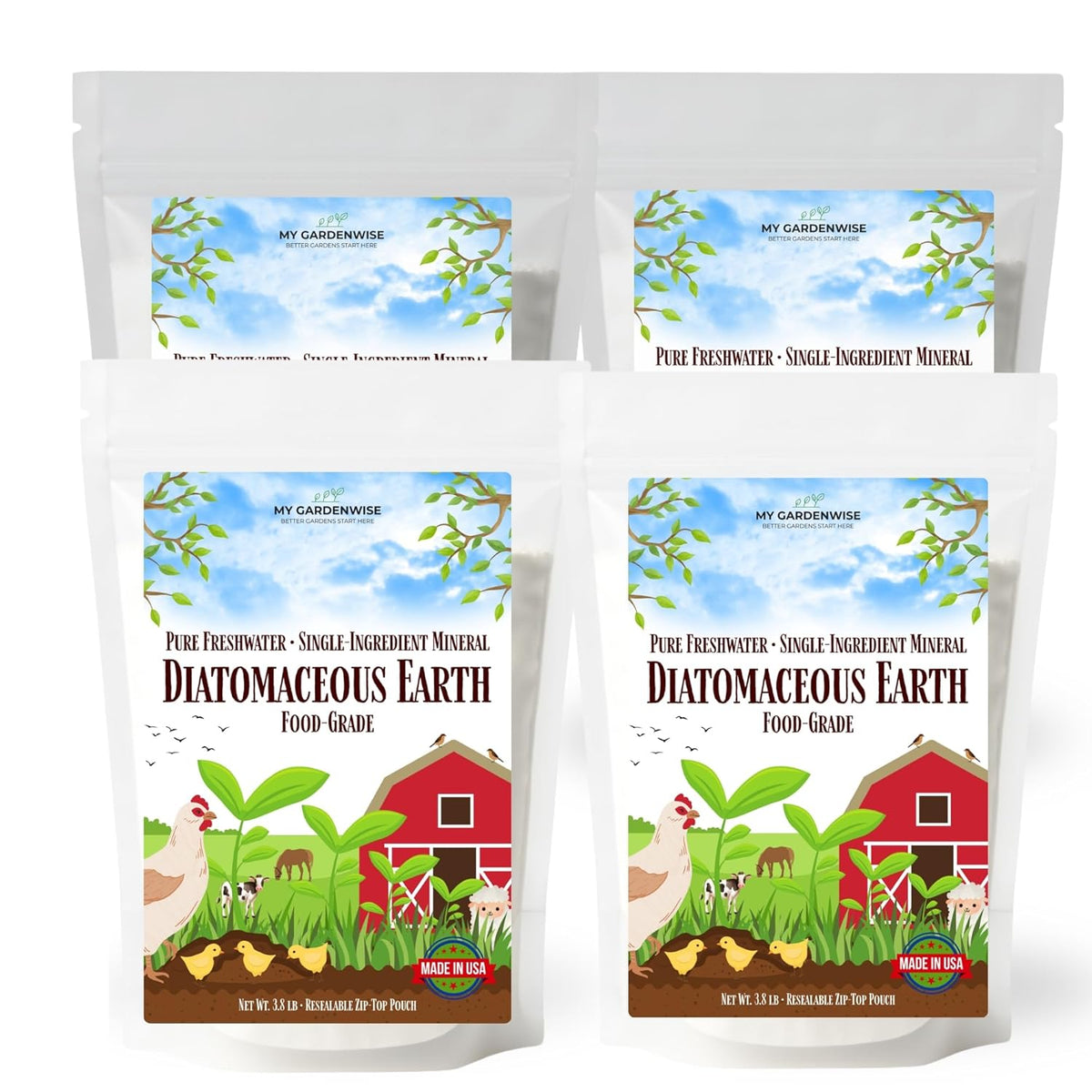Diatomaceous Earth Food Grade – Diatomaceous Earth (DE) Powder – Pets & Plants Safe – Made in USA (15.2 lb)