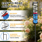 Rain Gauge, Rain Gauge Outdoor, Rain Gauges Outdoors Best Rated for Yard with Stake, Rain Water Meter Measuring with Metal Frame, Decorative for Garden, Deck, Lawn, Landscape