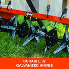 Agri-Fab 45-0299 48" Tow Behind Lawn Plug Aerator with Universal Hitch; Designed to Pull Behind Lawn & Garden Tractors