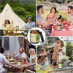6 Pack Citronella Candles Outdoor, 42.6 Oz 300 Hours Burn Scented Citronella Candles, Citronellas Candle Set with Fresh Citronellas Oil and Natural Soy Wax for Camping, Garden, Patio, Yard, Balcony