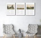 Christian Bible Canvas Wall Art How Great Thou Art Hymn Verse Painting Picture Wall Decor Vintage Scripture Religious Faith Poster Print for Living Room Bedroom Church Scene Home Decorate