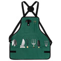 LUCKIPLUS Gardening Apron, Garden Apron for Women with Pockets, Waterproof 600D Heavy Duty Cross Back Work Tool Aprons for Men Gardeners Painting