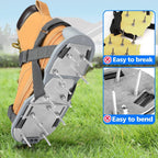 Lawn Aerator Shoes for Grass - Pre-Assembled Grass Aerator Shoes for Lawn - Soil Yard Aerator Tool for Aerating Patio Garden, Gray