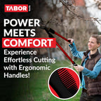 TABOR TOOLS GL16A Bypass Lopper, Chops Branches with Ease, Classic 28 Inch Tree Trimmer, Branch Cutter with 1 1/4 Inch Clean Cut Capacity.