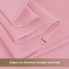 sancua Square Tablecloths 54x54 Inch - Pink Fabric Table Cloth for Square or Round Tables, Washable Polyester Table Cover for Dinner, Holiday Party, Decorative Display Tables
