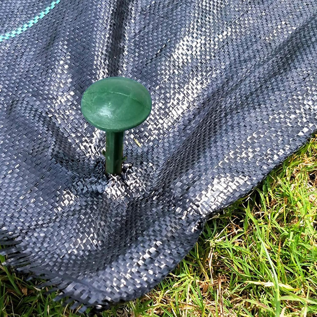 6-Inch Plastic Stakes Sturdy Plastic Stakes Anchors Rustproof for Holding Down Landscape Fabric Lawn Edging,Weed Barrier, Tents,Game Nets and Rain Tarps (200)