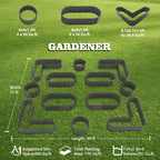 A ANLEOLIFE 12-Pack 4X4X1.5ft & 6X2X1.5ft & 81x81x18 in Deep Root Galvanized Raised Garden Beds Outdoor for Planting Vegetables Flowers Herb, Quartz Grey