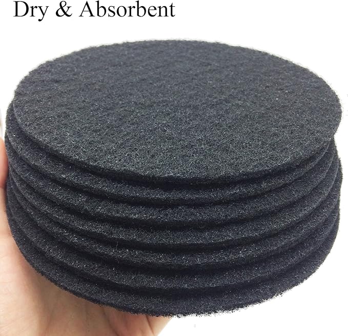 6.7inch Charcoal Filters for Kitchen Compost Bin Pail Replacement Filter Countertop Home Bucket Refill Sets, Round